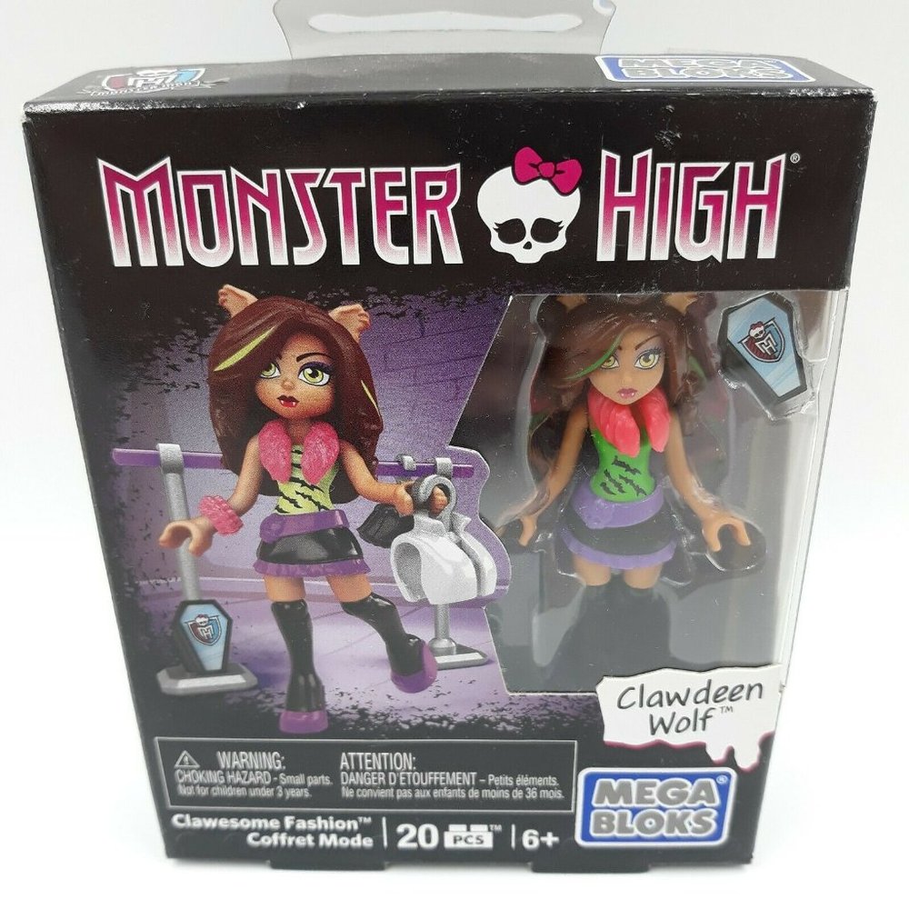 Mega Bloks Monster High Clawdeen Wolf Clawesome Fashion Coffret Mode 20pcs 6+